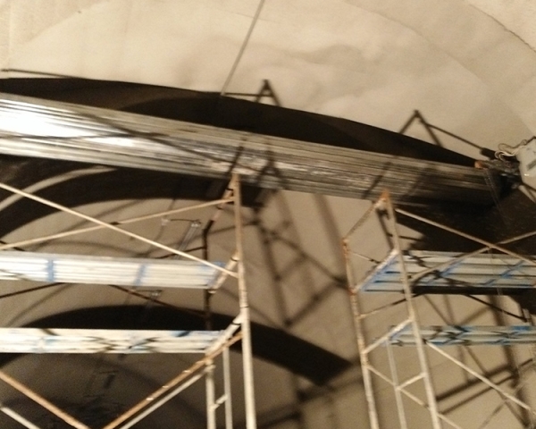 靜興高速隧道防火門、防火卷簾施工現場